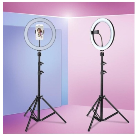 Ring Light Iluminador 10 Polegadas Com Tripé De 2.10 Metro anjgg