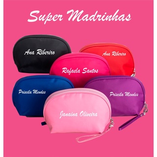 Necessaire Nylon Impermeável Personalizado com nome