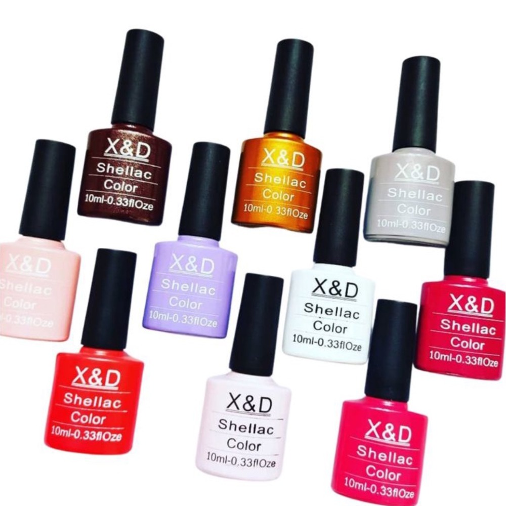 Esmalte Em Gel XED Shellac Color 10ml Todas as Cores Shopee Brasil