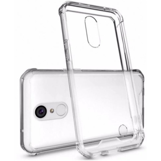 Kit Capa Lg K10 2017 M250ds Tela 5.3 + Película Vidro Cantos Reforçados Impacto Capinha Pontas anti Choque Queda Silicone