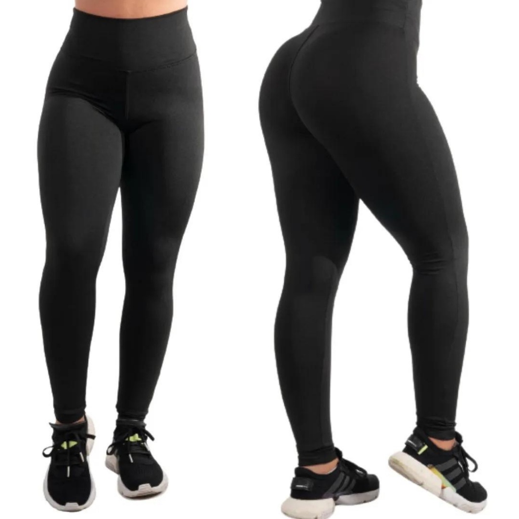 Calça Legging Feminina Leg Preta Grossa Dia A Dia Valor De Atacado ...