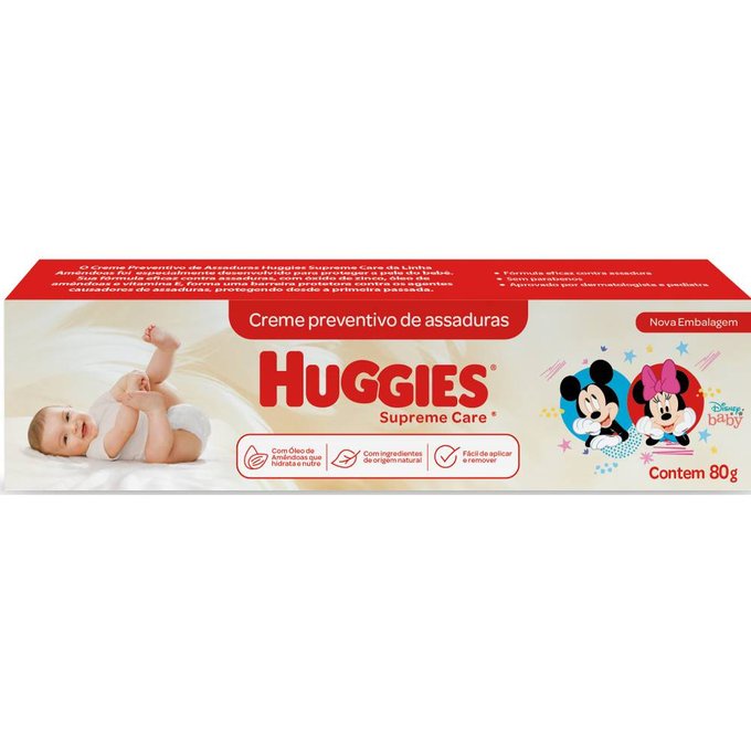 Huggies Creme de Assaduras Supreme Care, 80g