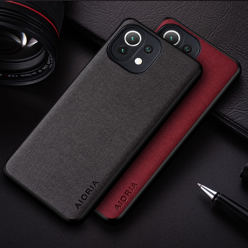 Capa De Celular material Têxtil/Boa Sensação De Toque Para Xiaomi mi 11 lite 5G