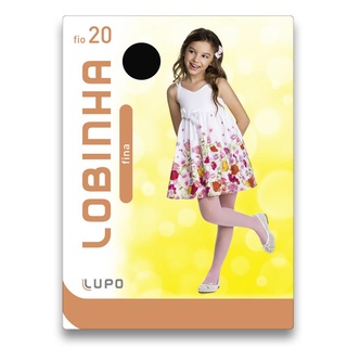 Meia Calça Legging Lobinha Fio 20 Infantil Colorida