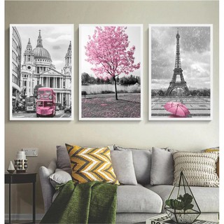 Quadro Decorativo Paris França Sala Corredor Quarto De Casal