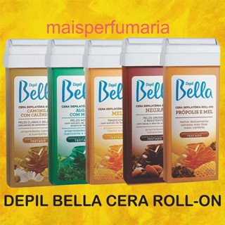 Kit com 3 Unidades de Cera Roll On Depil Bella 100g em Oferta na Shopee