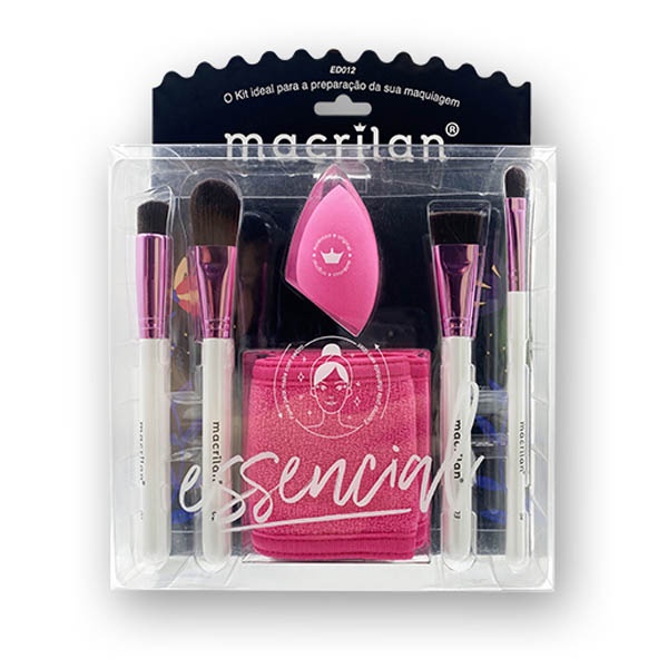 Kit Pinceis Preparacao Maquiagem Macrilan Ed012 em Oferta na Shopee