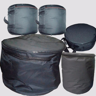 Kit Bags 4 peças: Tom 10, Tom 12, Surdo de Bateria 14, e Bumbo 20.
