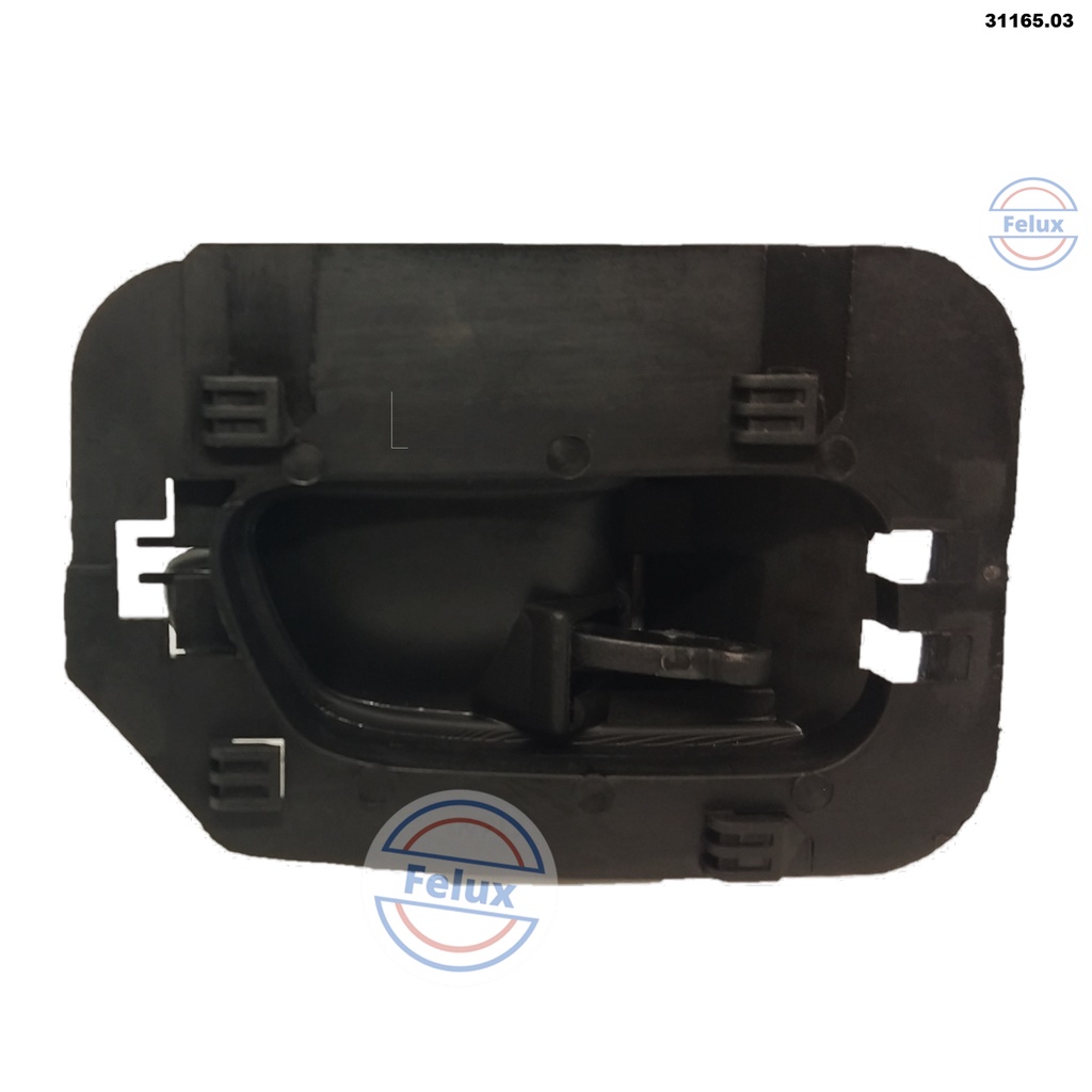 Maçaneta Interna Corsa Hatch 94-02 Traseira Esquerda Preta — imagem 2 de 2