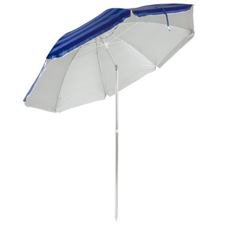 Guarda-sol Gigante 2,0m Piscina Praia Articulado Azul Com Roxo
