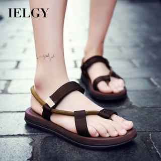 IELGY Sandálias Casuais Sapatos De Algodão Tecido Plano EVA Sola Accent Velcro Strap Para Mulheres/Casais