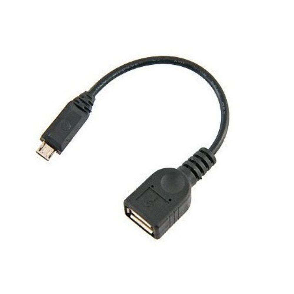 Cabo OTG USB V8 para Programação do Arduino via Android - Conecta periféricos USB ao Smartphone Celular