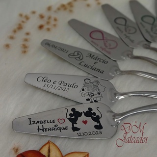 Espátula para corte bolo personalizada