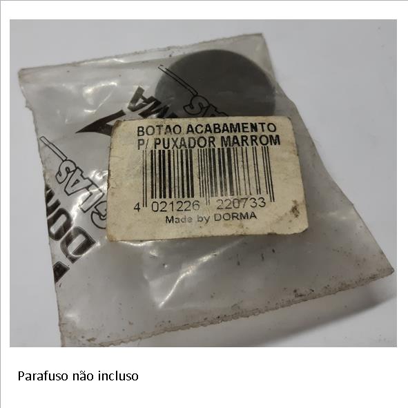 Botão acabamento puxador DORMA antigo Marrom