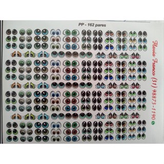 Kit 500 Olhinhos E Boquinha Adesivo Planos Recortados  OLHOS OLHINHOS em Oferta na Shopee