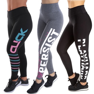 Kit 3 Leggings Suplex Academia 0% Transparente Cintura Alta
