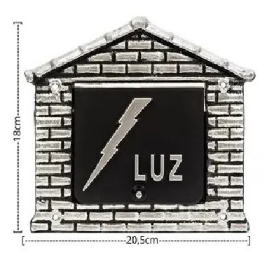 Visor de Luz Alumínio Fundido - Cor Prata