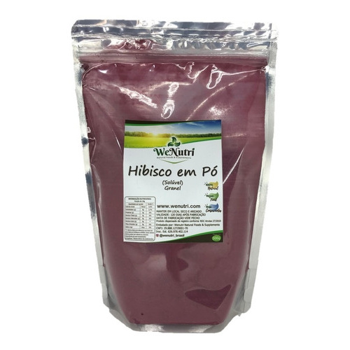 Hibisco Em Pó Solúvel 100 Gramas Wenutri em Oferta na Shopee
