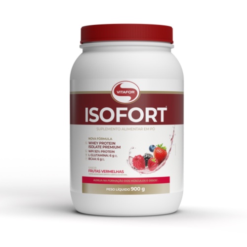 Isofort Whey Protein Isolada (900g) Vitafor - Original em Oferta na Shopee