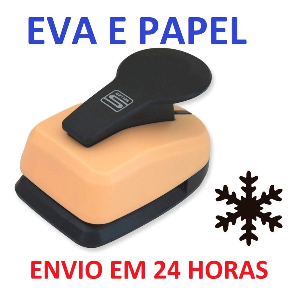 Furador Papel E Eva Floco Neve 5cm Frozen Perfurador