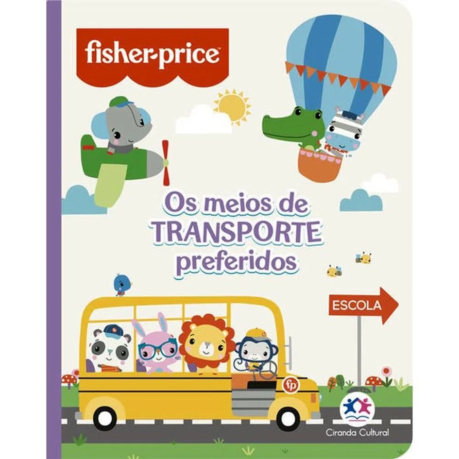 Mini Livro Almofadado Fisher-Price: Os Meios de Transporte Preferidos — R$ 16,90 em Shopee
