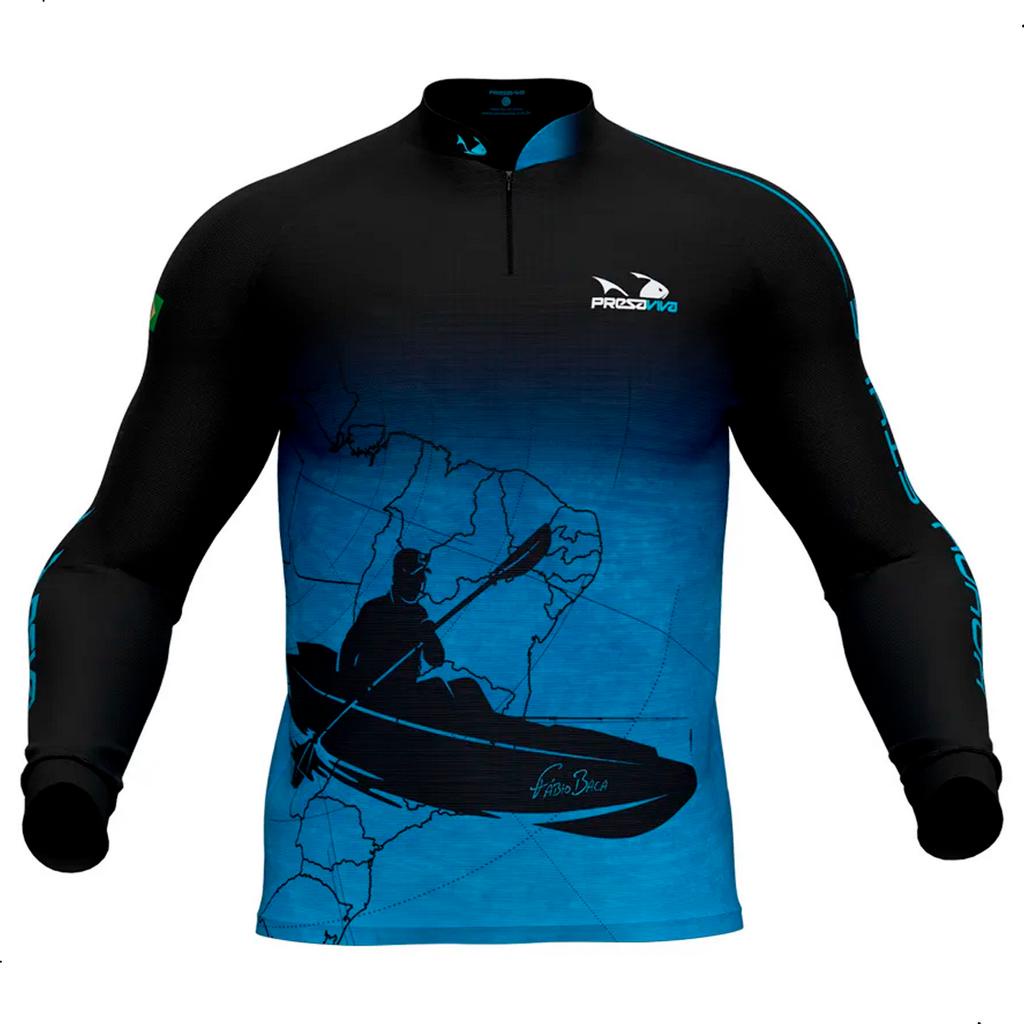 Camisa De Pesca Presa Viva Fabio Baca 05 Proteção Solar Uv - Sports & Outdoors