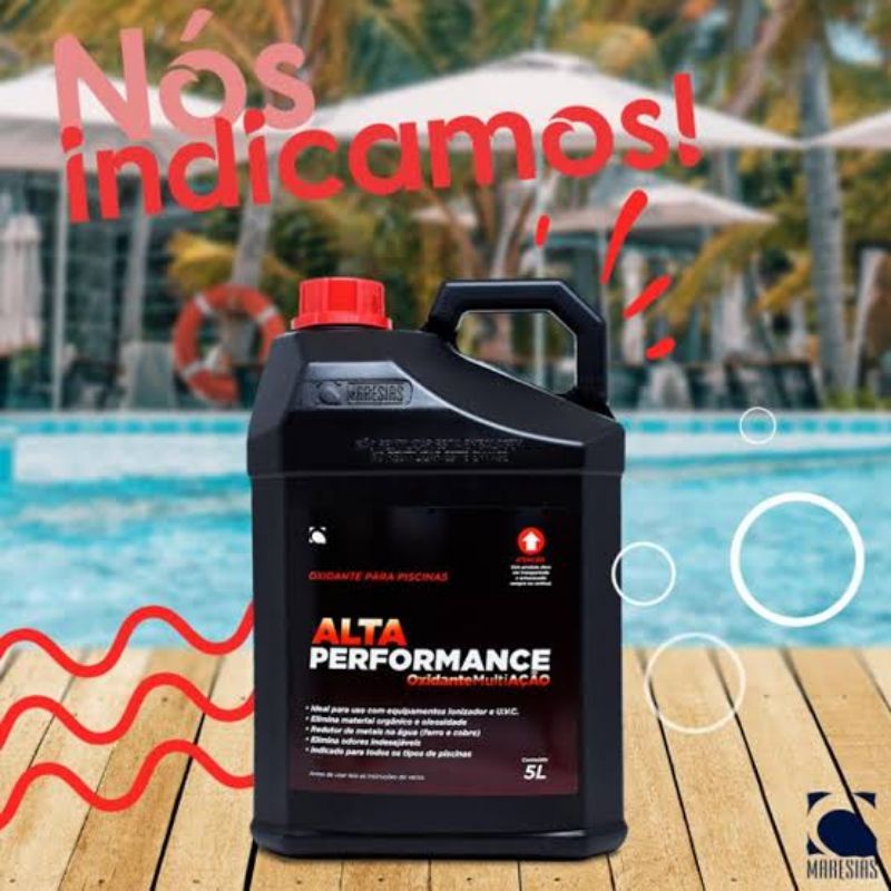 Oxidante para piscinas Alta Performance 5litros - Maresias em Oferta na Shopee