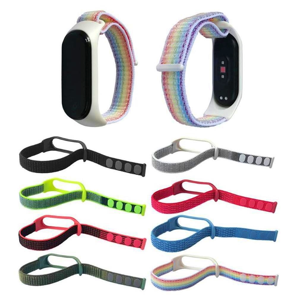 Pulseira para miband 3 4 5 e 6 promocao pulseira de nylon para mi band 3 4 5 e 6
