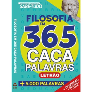 Almanaque Passatempo Sabe Tudo 365 Caça Palavras - Filosofia em Oferta na Shopee
