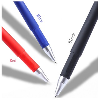 3pçs Caneta Gel Ponta Fina 0,5mm Preto / Azul / Vermelho Tinta Escrita