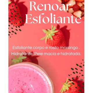 Esfoliante Corporal e facial Morango 300g