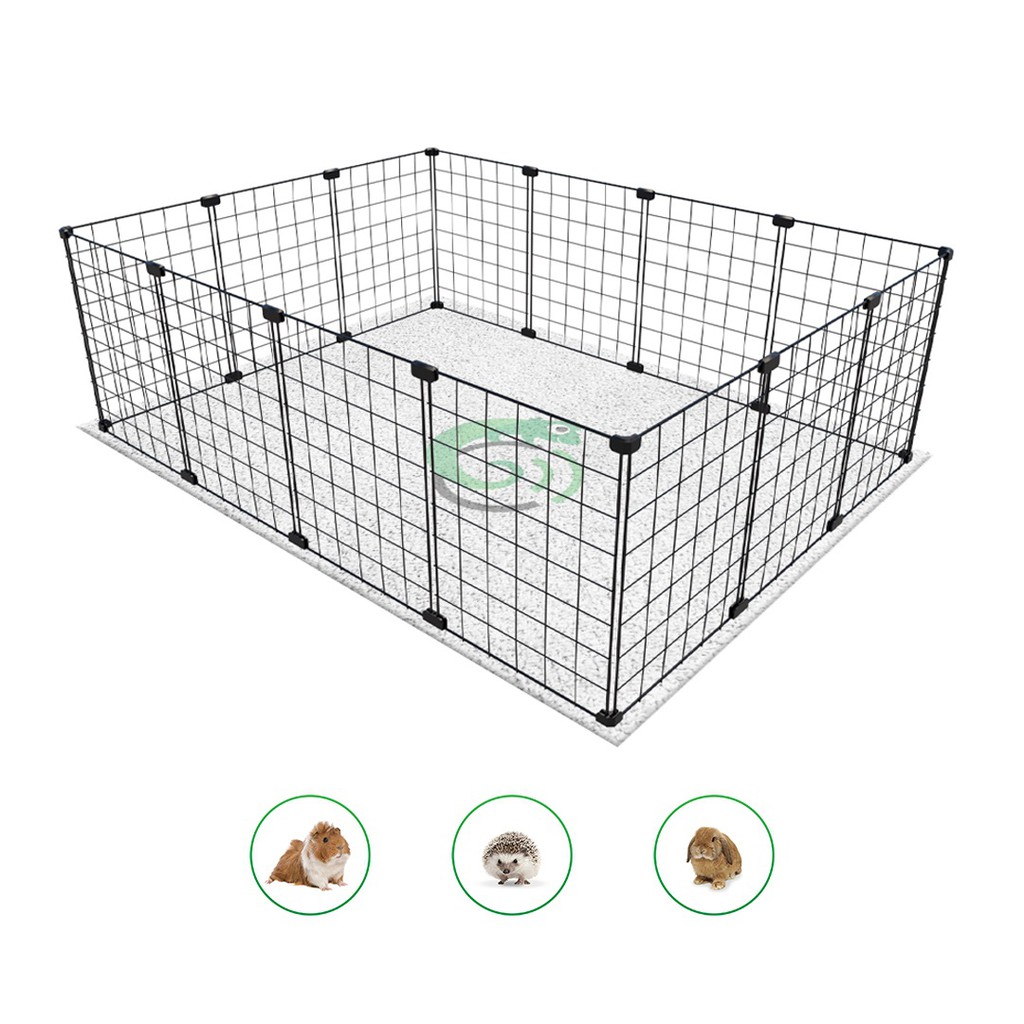 Cercado Porquinho da Índia Cachorro Pequeno 90x120x40cm Ideal para Até 4 Porquinhos Fácil de Montar