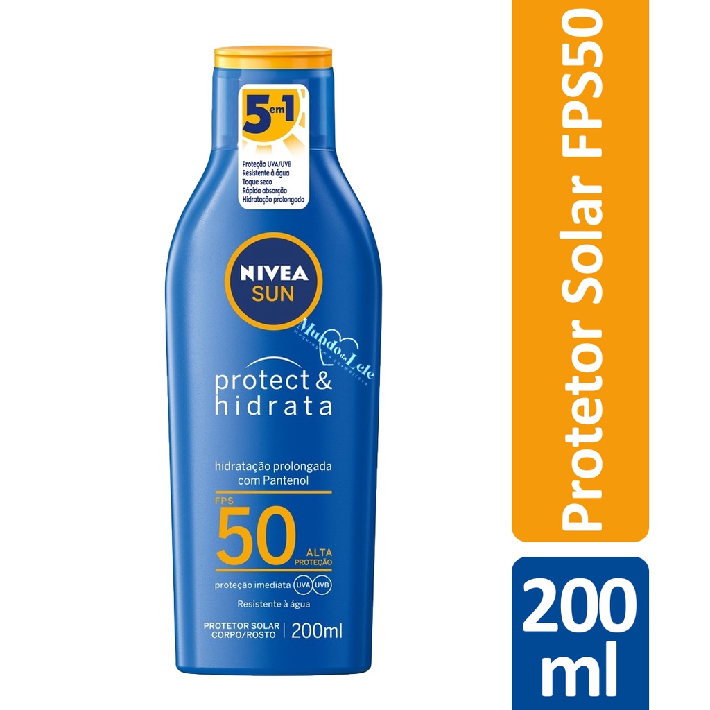 Protetor Solar Nivea Sun Protect & Hidrata Fps50 200ml