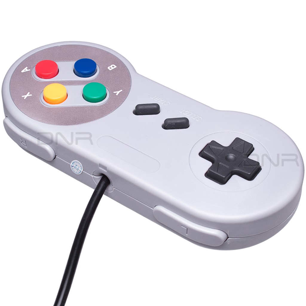 2 Controle Super Nintendo Snes Joystick Usb Jogos Emulador Pc | Shopee ...