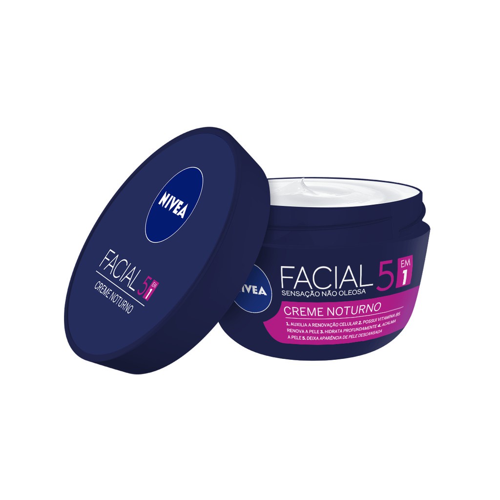 Creme Facial Noturno 5 em 1 Nivea 100g