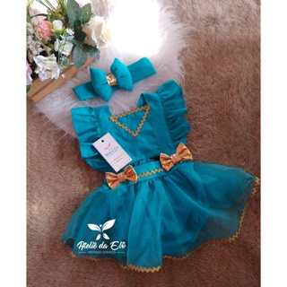 Romper Infantil Princesa Jasmine em Oferta na Shopee
