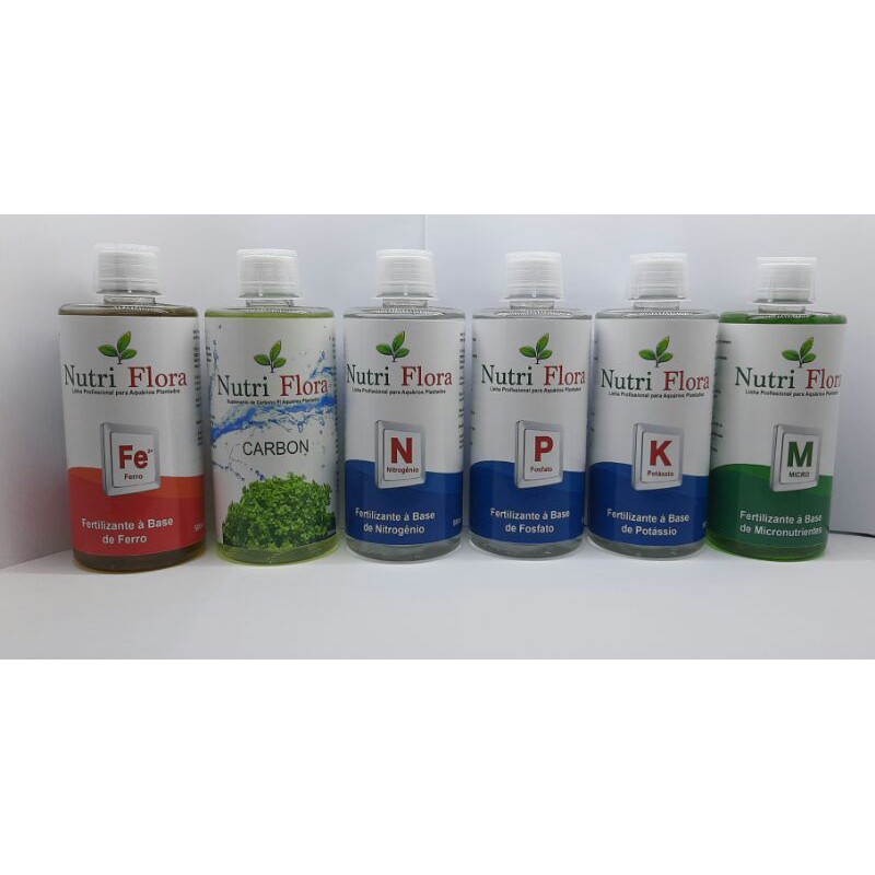 Fertilizante Aquário Plantado hi-tech Nutri Flora Kit 6 Fertilizante
