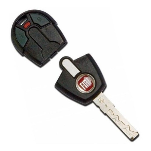 Chave Gaveta Fiat F + Controle Alarme Original + Chip