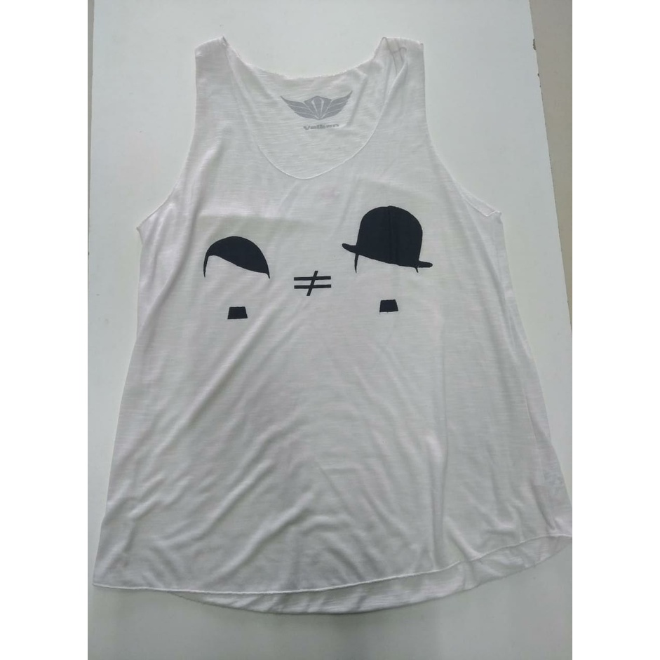 Blusinha Regata Feminina Charles Chaplin Bigode VK133