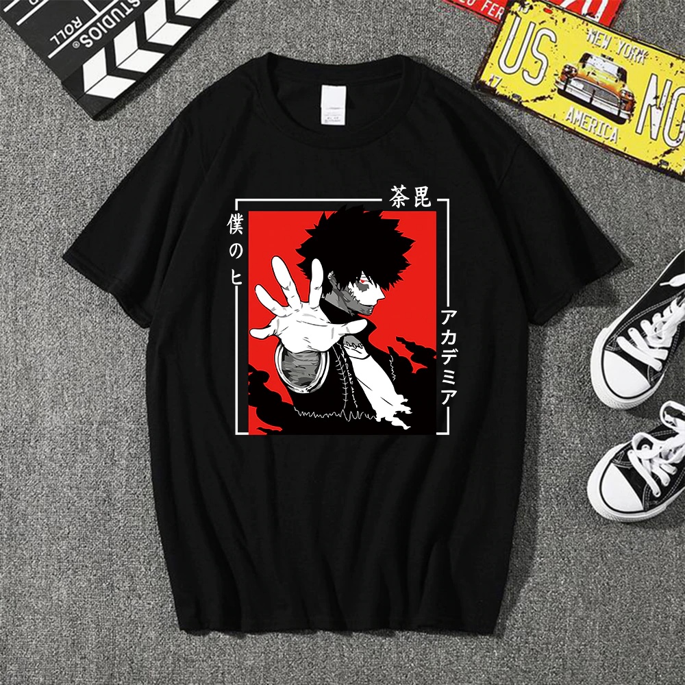Camiseta Basica Camisa Algodao Dabi Toya Todoroki Vilao Boku No Hero Anime Unissex