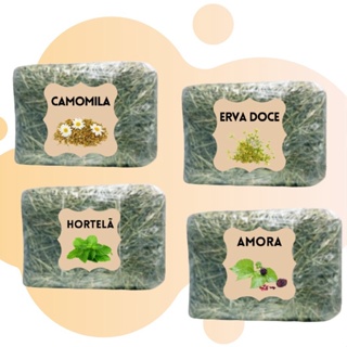 500g de Feno Saborizado para porquinho da índia, Coelho e Roedores em Geral em Oferta na Shopee