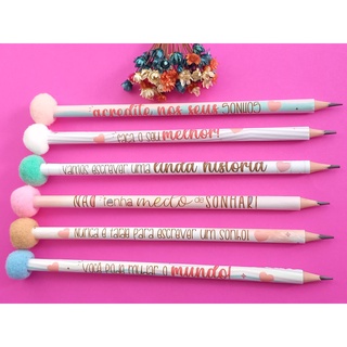 10 Lápis com Pompom Mimo Cliente