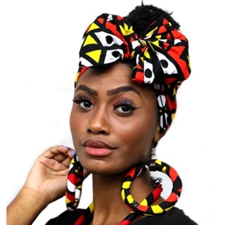Turbante Afro Aramado + Brinco ( NOVAS ESTAMPAS) em Oferta na Shopee
