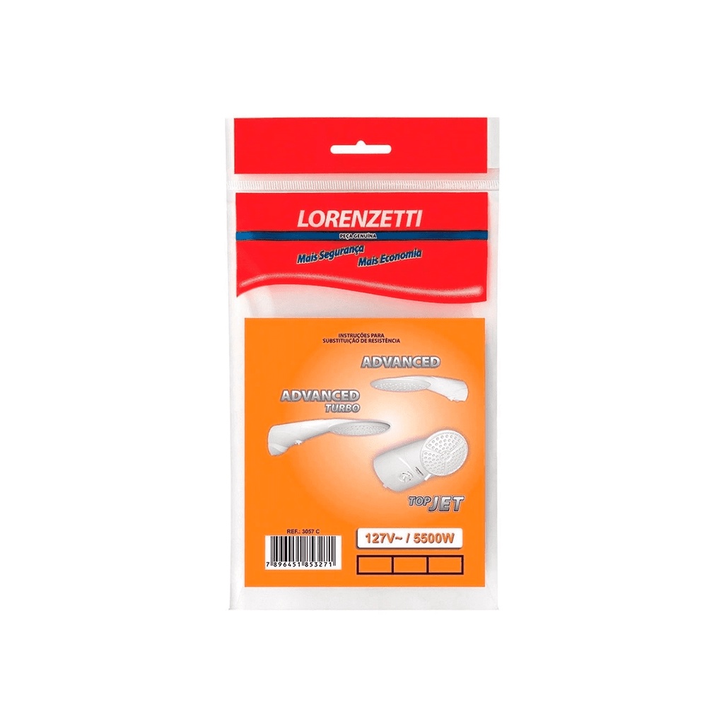 Resistência para Chuveiro Advanced, Advanced Turbo e Top Jet