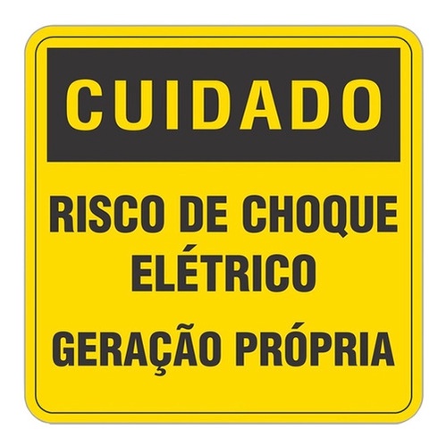 Placa Cuidado Geração Própria 13x13 Energia Solar Rge Cpfl