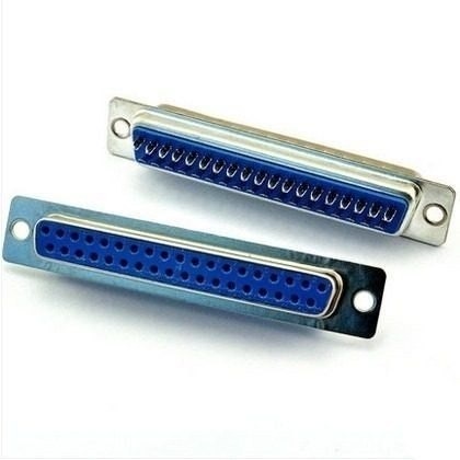 10 Peças - Conector Db37 Fêmea + Capa Preta Kit Curto