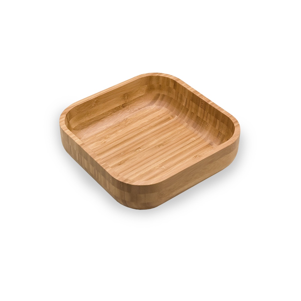 Bowl de bambu quadrado multiuso - Oikos em Oferta na Shopee