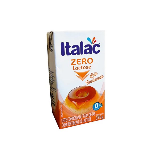 Leite Condensado Zero Lactose Italac 395g - Caixa Com 6 Unidades