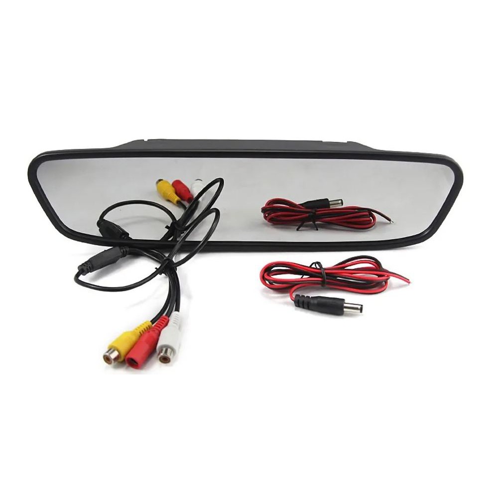 Espelho Retrovisor Sobrepor C/ Monitor P/ Câmera De Ré Estacionamento