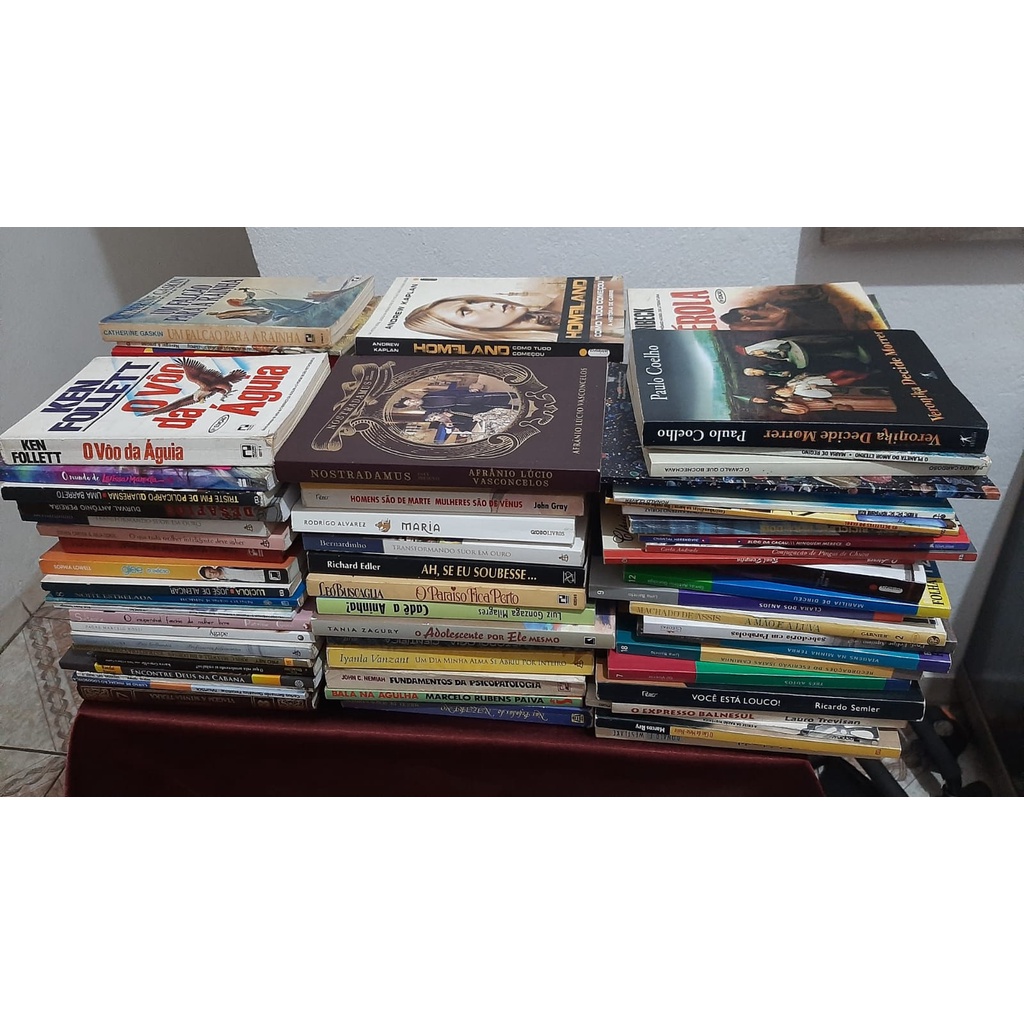 Livros Bom e Barato kit c/10 - Envio Aleatorio -usado-  literatura, romance, Religião, Auto Ajuda, Infanto Juvenil
